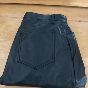 Abercrombie & Fitch Black Vegan Leather Pants